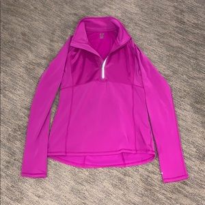 Target Purple Long Sleeve 3-Quarter Zip